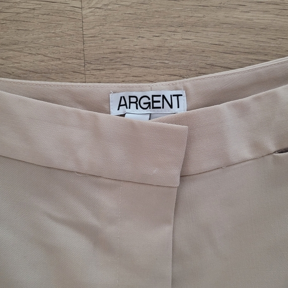 Argent Trousers size 8 NWT Beige - Picture 6 of 7